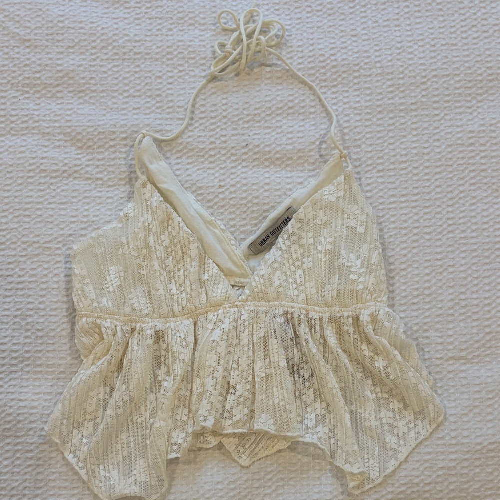 Urban Outfitters Ivory Lace Top